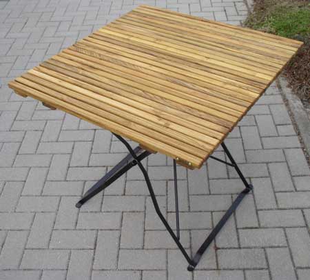 Gartentisch-Robinie Metall-ITER® -75 x 75 cm Gartentisch-Robinie Metall-ITER® -75 x 75 cm